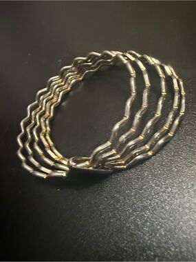 Monet Gold-Tone Multi-Strand Wavy Link Bracelet